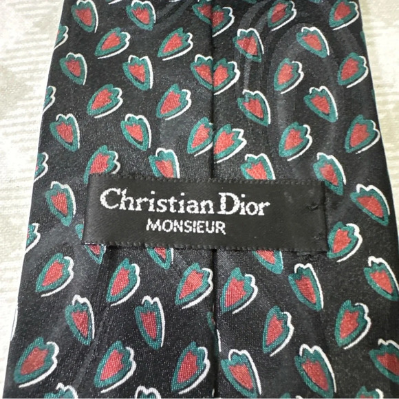 Vtg Christian Dior Monsieur Luxury Tie Colorful Abstract Print Necktie - Picture 2 of 5